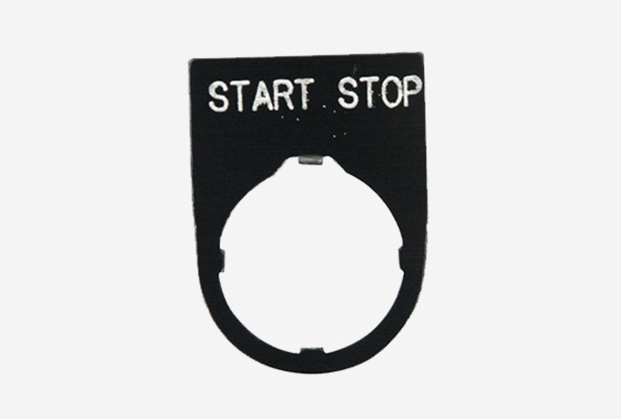Start Stop Labal